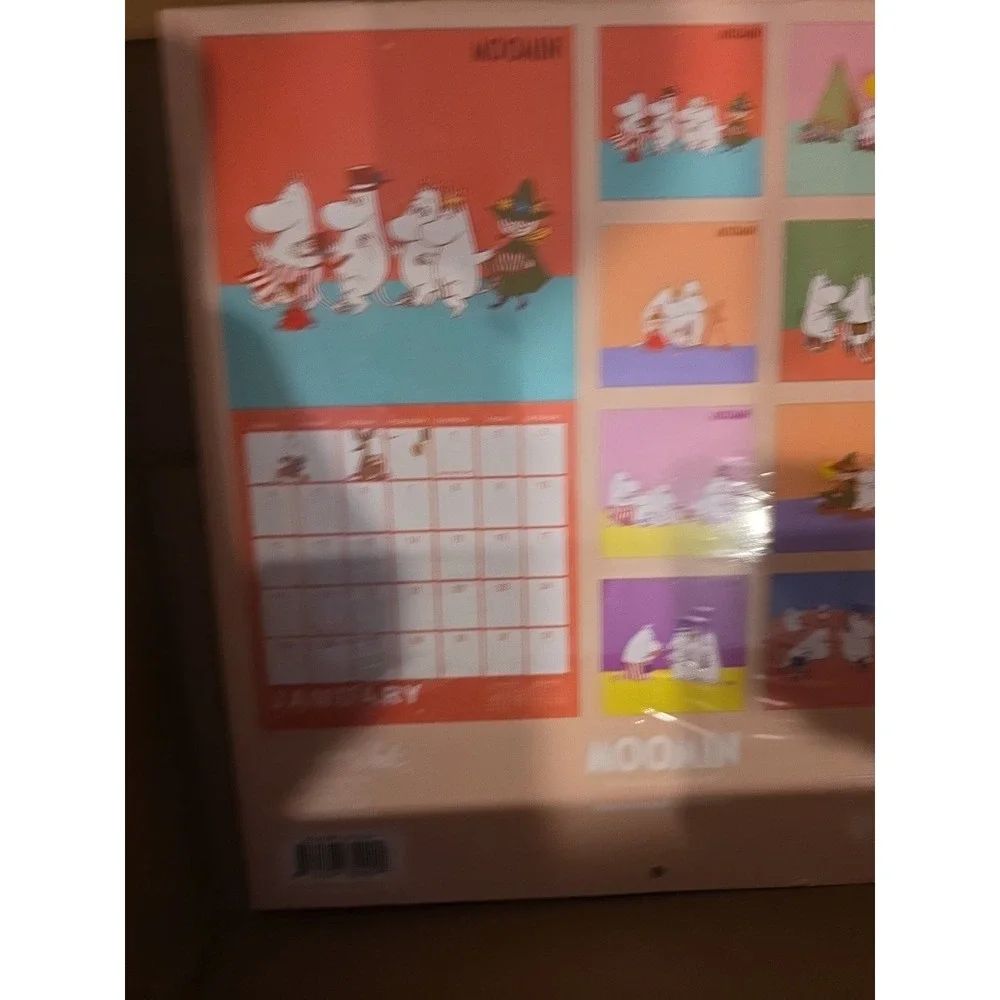 2026 Moomin Wall Calendar Moominvalley Tove Jansson Moomintroll‎ Snufkin 12x12
